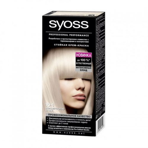 Краска Для Волос Syoss Color Syoss Color 10-1 Перламутровый