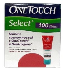 Ван Тач тест-полоски Селект 100шт + крем для ног NEUTROGENA