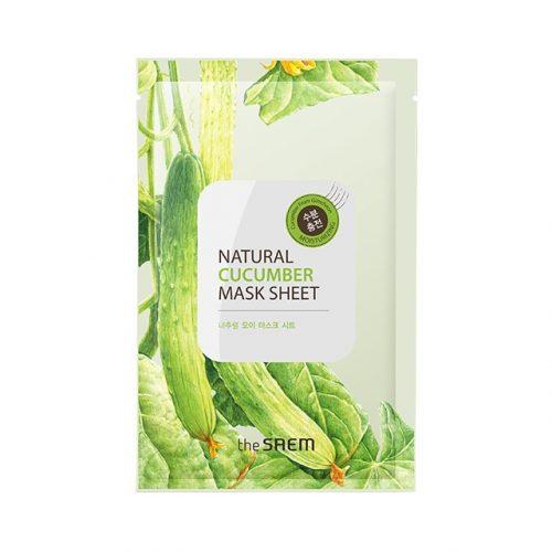 Маска тканевая THE SAEM с экстрактом огурца (NEW)Natural Cucumber Mask Sheet