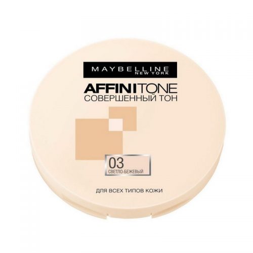 Пудра для лица MAYBELLINE Affinitone 03 светло-бежевый