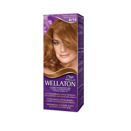 Крем-Краска Для Волос Стойкая Wella Wellaton 8/74 Шоколад С Карамелью Шт