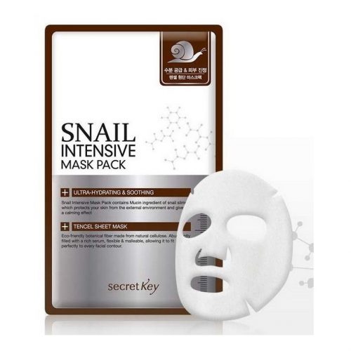 Маска для лица тканевая SECRET KEY с муцином улитки Snail Intensive