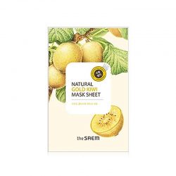 Маска тканевая THE SAEM с экстрактом киви Natural Gold Kiwi Mask Sheet