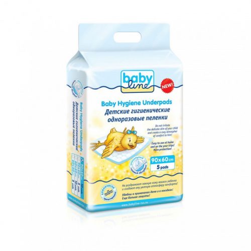 Пеленки с гелевым абсорбентом BABYLINE 90х60 5шт