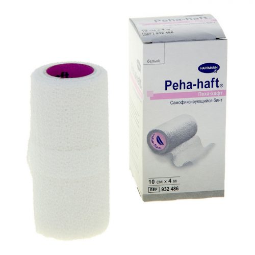 Самофиксирующийся бинт без латекса Hartmann Peha-haft latexfree 4 м х 10 см