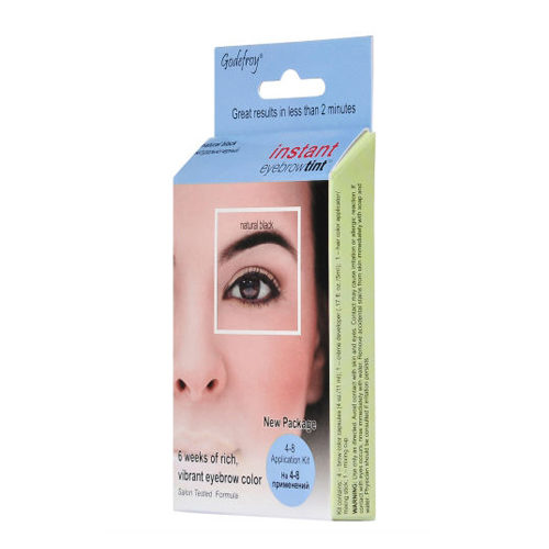 Godefroy Eyebrow Tint Natural Black Краска-хна в капсулах для бровей черная