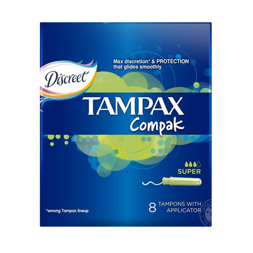 Tampax Тампоны Компак с аппликатором Супер №8 (Tampax