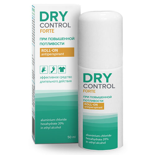 Dry Control Форте ролик от обильного потоотделения 20%