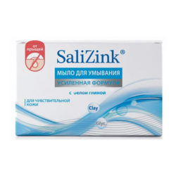 Salizink Мыло для умывания для чувствительной кожи с белой глиной