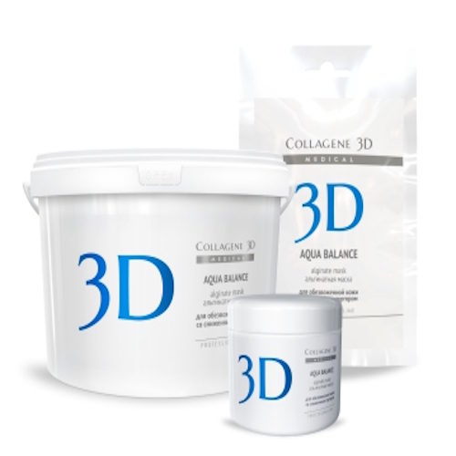 Collagene 3D Альгинатная маска для лица и тела с гиалуроновой кислотой 1200 г (Collagene 3D