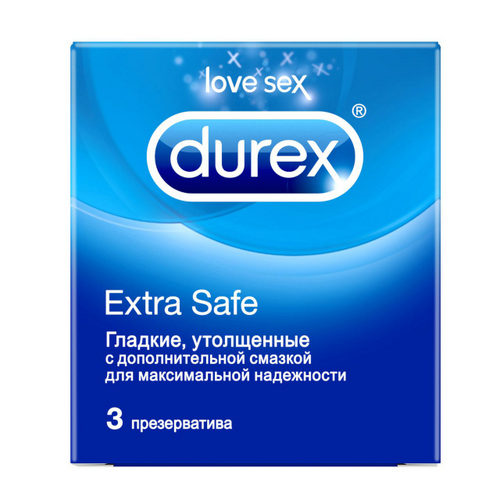 Durex Презервативы Extra Safe №3 3 шт. (Durex