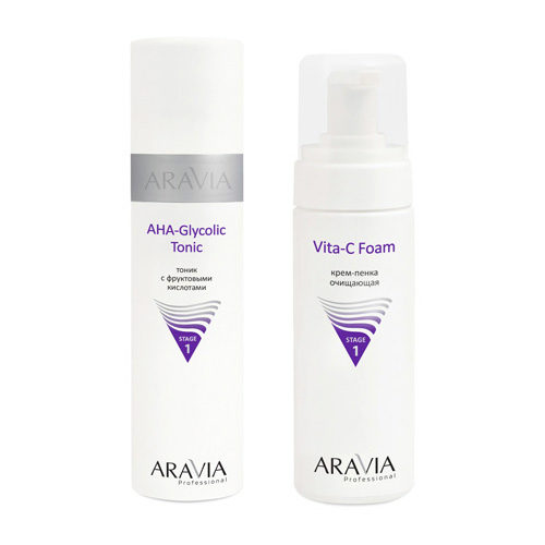 Aravia professional Комплект Тоник с фруктовыми кислотами AHA Glycolic Tonic