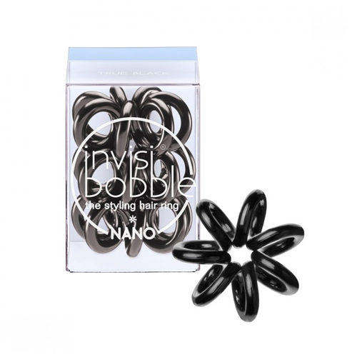 Invisibobble Резинка для волос NanoTrue Black 3 шт. (Invisibobble