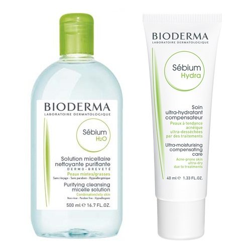 Bioderma Комплект Себиум Очищающая мицеллярная вода