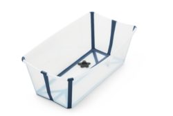 Фото товара Ванночка складная  с термочувствительной пробкой Stokke Flexi Bath Transparent Blue