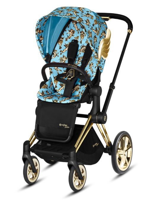 Фото товара Коляска с прогулочным блоком и рамой Cybex Priam III JS Cherubs Blue