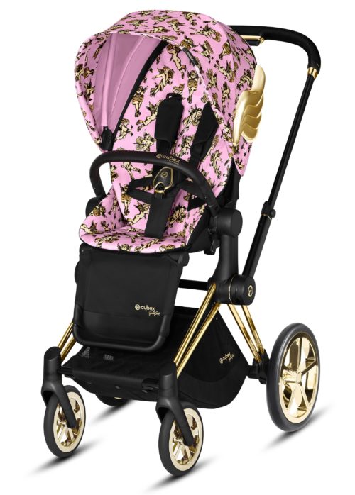 Фото товара Коляска с прогулочным блоком и рамой Cybex Priam III JS Cherubs Pink