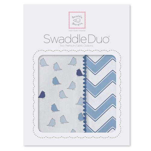 Фото товара Набор пеленок SwaddleDesigns Swaddle Duo BL Chickies