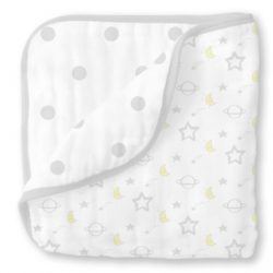 Фото товара Одеяло муслиновое SwaddleDesigns Luxe Little Ships Sterling