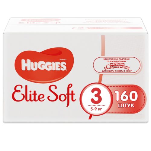 Фото товара Подгузники Huggies Элит Софт 3 (5-9 кг)