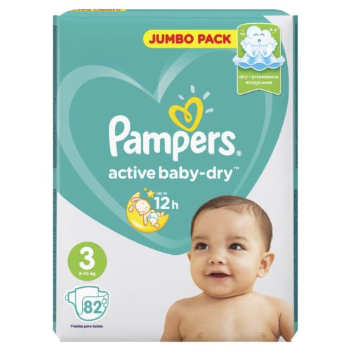 Фото товара Подгузники PAMPERS Active Baby миди (6-10кг)