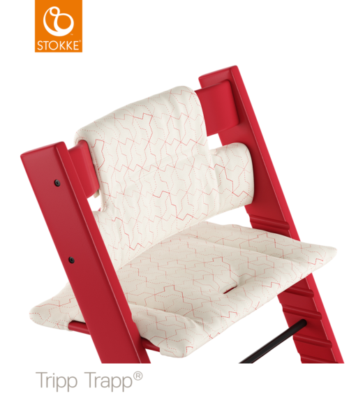 Фото товара Подушка для стульчика Stokke Tripp Trapp Geometric Red OC