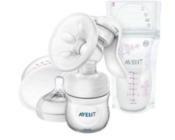 Фото товара Ручной молокоотсос Philips Avent Natural с пакетами