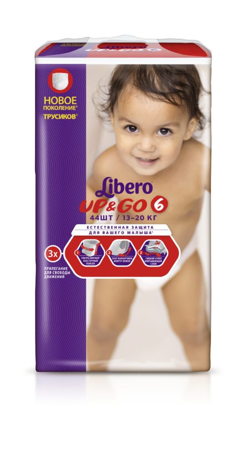 Фото товара Трусики-подгузники LIBERO Up&Go XL BaRu (6) 13-20 кг