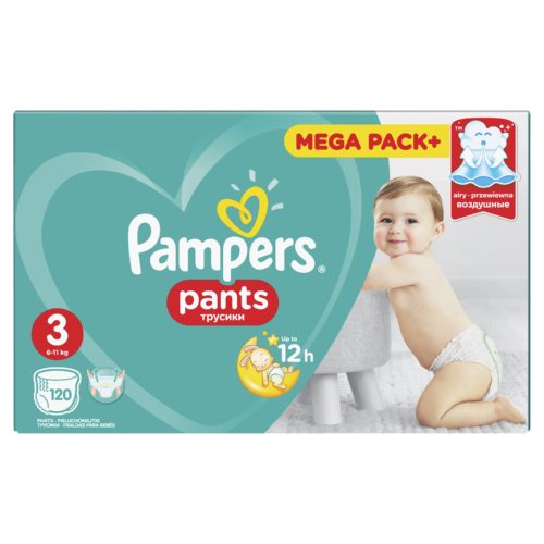 Фото товара Трусики-подгузники PAMPERS Pants для мальчиков и девочек Midi (6-11 кг)