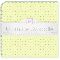 Фото товара Фланелевая пеленка для новорожденного SwaddleDesigns Kiwi wKiwi Dot