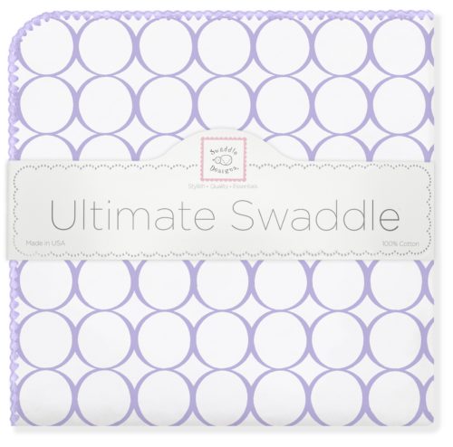 Фото товара Фланелевая пеленка для новорожденного SwaddleDesigns Lavender Mod/WH