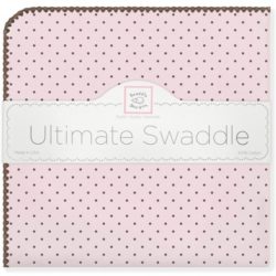 Фото товара Фланелевая пеленка для новорожденного SwaddleDesigns Pink w/BR Dot