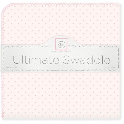 Фото товара Фланелевая пеленка для новорожденного SwaddleDesigns Pink wPink Dot