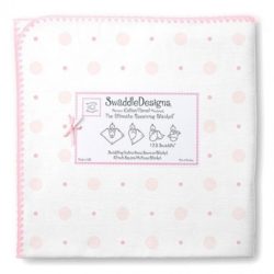 Фото товара Фланелевая пеленка для новорожденного SwaddleDesigns Ultimate Pink Big Dot Lt Dot