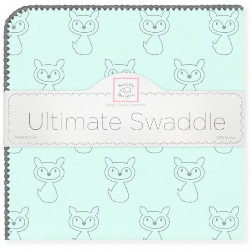 Фото товара Фланелевая пеленка для новорожденного SwaddleDesigns Ultimate Receiving Blanket Gray Fox PSC